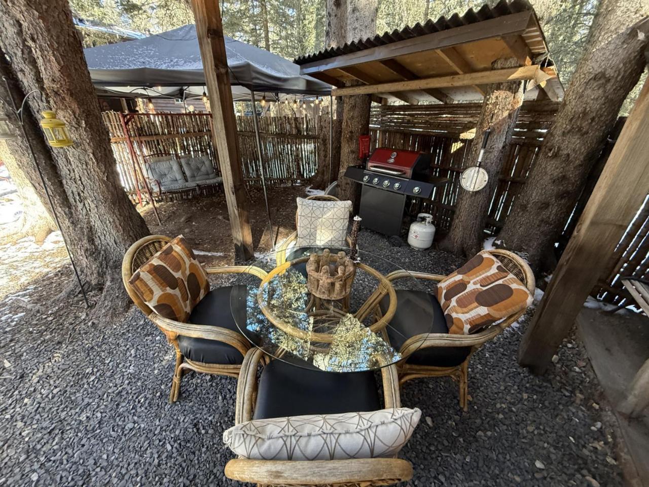 Rustic Cozy Cabin With Hot Tub Bragg Creek Eksteriør billede
